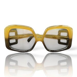 Christian Dior 737 Sunglasses – Oversized Honey Optyl Frame | 1970s